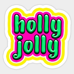 Holly Jolly Sticker